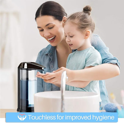 Secura 17oz Automatic Liquid Soap Dispenser, Touchless Battery Operated Hand Soap Dispenser with Adjustable Soap Dispensing Volume Control Dial, Personal Care Dispenser (Dark Gunmetal) - Image 3