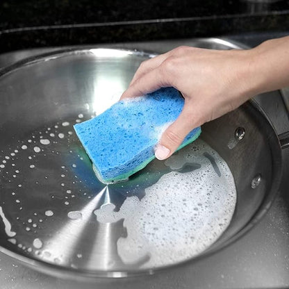 O-Cedar Scrunge Non-Scratch Scrub Sponge Multi-Use,All-Purpose,Odor-Resistant,Scrubbing Sponge Safely Cleans All Hard Surfaces in Kitchen and Bathroom,6 Count (Pack of 2) - Image 13