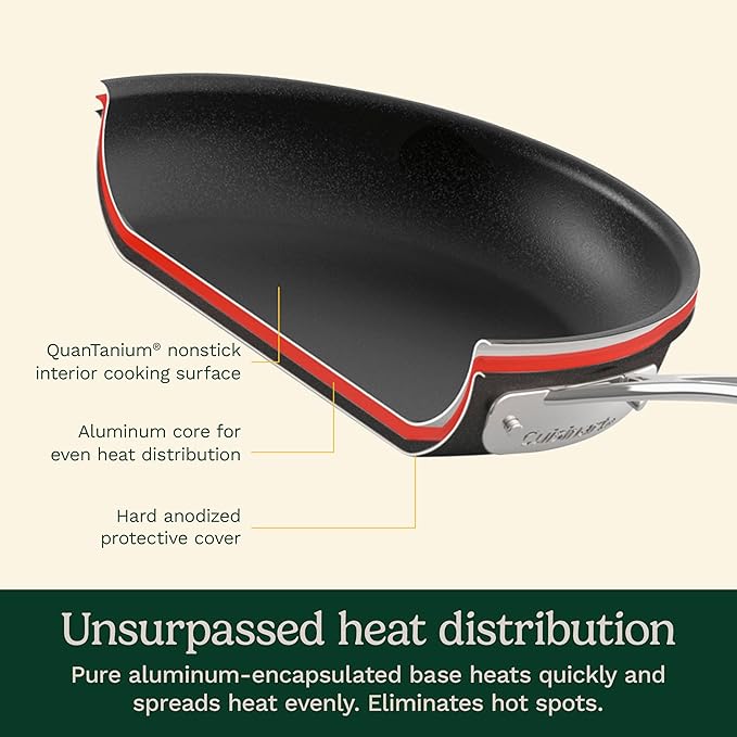 Cuisinart Chef's Classic™ Nonstick Hard Anodized 17 Piece Set w/Tempered Glass Lids - Image 5