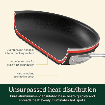 Cuisinart Chef's Classic™ Nonstick Hard Anodized 17 Piece Set w/Tempered Glass Lids - Image 5