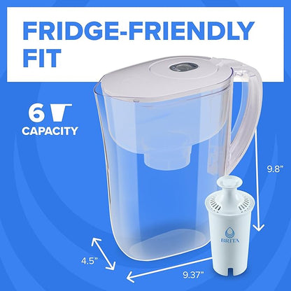 Brita Small 6 Cup Water Filter Pitcher, 1 BritaPlus Filter, Metro, Clear (Package May Vary) - Image 7