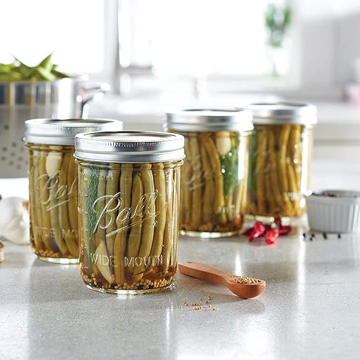 Ball Wide Mouth Glass Mason Jars with Lids and Bands, Used for Canning, Pickling, Juice, Jam, Jelly, Pint Size 16 Ounce (Pack of 36) - Image 8