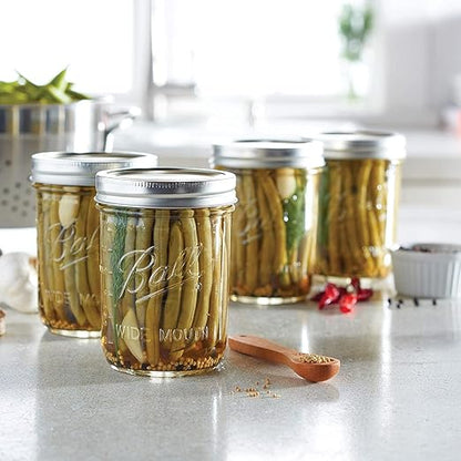 Ball Wide Mouth Glass Mason Jars with Lids and Bands, Used for Canning, Pickling, Juice, Jam, Jelly, Pint Size 16 Ounce (Pack of 36) - Image 8