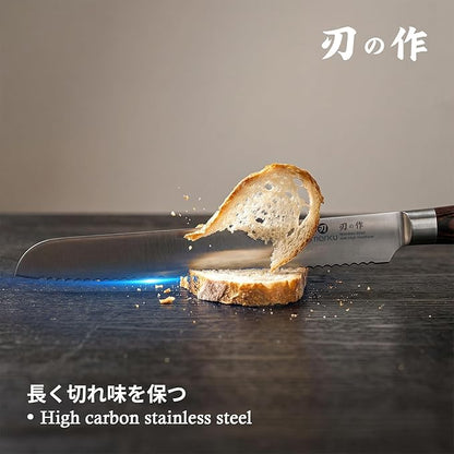 imarku 10 Inch Bread Knife for Homemade Bread Sourdough,German High Carbon Stainless Steel Serrated Knife with Ergonomic Handle,Ultra Sharp Razor Edge Slicing for Crusty Bread Cake,Mothers Day Gifts - Image 8