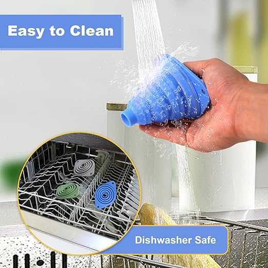 Kitchen Funnel Set 3 Pack,Funnels for Kitchen Use Filling Bottles,Silicone Funnel Collapsible,Small Funnels for Filling Small Bottles - Image 5