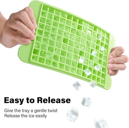 Mini Ice Cube Tray for Freezer: FDDBI Small Ice Trays for Freezer with Bin - 117×4PCS Easy Release Nugget Ice Tray - Crushed Ice Tray with Container - Image 3