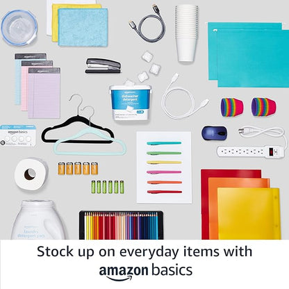 Amazon Basics 5-Shelf Adjustable Heavy Duty Steel Wire Storage Shelves for Garage, Kitchen, Easy Assembly, 36" x 14" x 72", Black | Heavy Duty, Adjustable, for Kitchen, Garage, Shelving Organizer