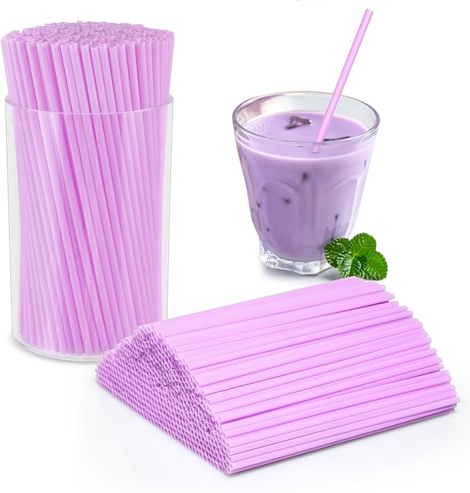 500 Pcs Lavender Purple Coffee Stir Sticks Set Lilac Purple Cocktail Straws Acrylic Stir Stick Holder Coffee Stirrers Holder Bar Straws Drink Stirrers for Coffee Bar Party Supplies Kitchen 2.7*4 Inch by DLUGOPIS