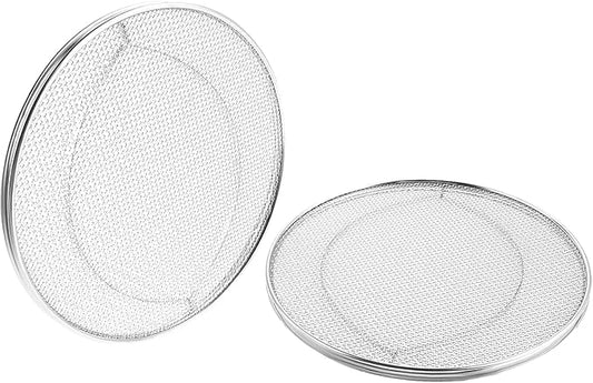 2 Pack Splatter Shield, Stainless Steel Splash Guard, Detachable Reusable Splatter Screen Replacement for Ninja Foodi Smart XL 6-in-1 Indoor Grill FG550 FG551 BG500A DG551