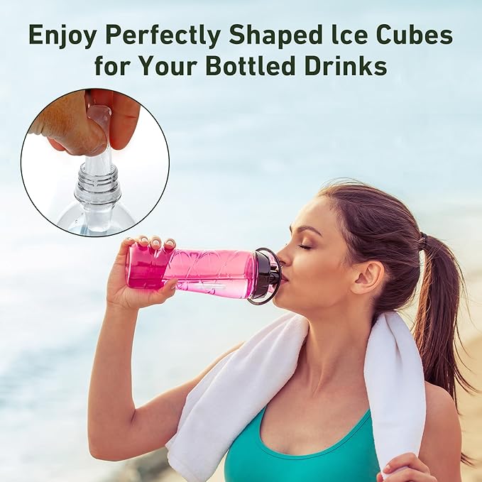Lily's Home Silicone Narrow Ice Stick Cube Trays with Easy Push and Pop Out Material, Ideal for Sports and Water Bottles, Assorted Bright Colors (11.81" x 4.61" x 0.75", Set of 3) - Image 5