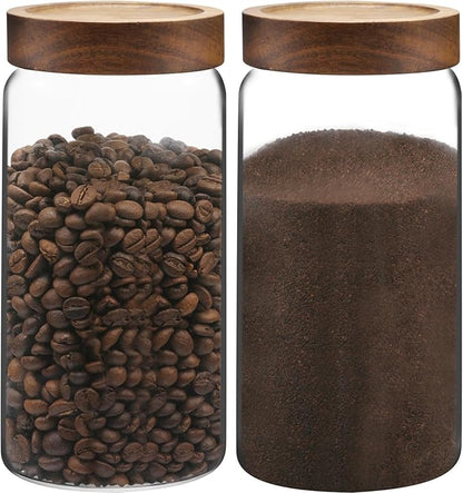 Glass Jar with Screw Top Lid 37oz Borosilicate Glass Spice Jars Seasoning Containers Kitchen Glass Food Storage Canisters for Pantry Liquid Tea Bath Salts Fermenting - Image 6