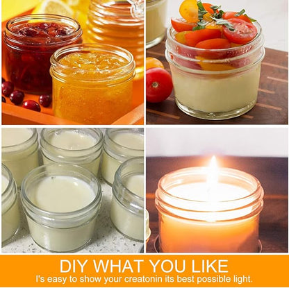 QAPPDA 4oz Glass Jars With Lids And Bands,Small Mason Jars,Mini Canning Jars With Black Lids For Honey,Jam,Jelly,Wedding Favor,Shower Favors,Spice Jars For Kitchen & Home,Set of 40 - Image 7