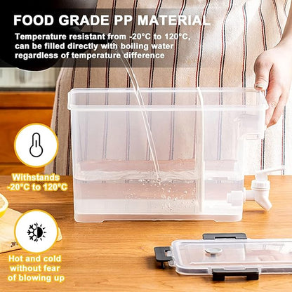 0.9 Gallon Drink Dispenser with Spigot, fridge water dispenser,drink dispenser for parties Juice Dispenser for Fridge, Plastic Lemonade Dispenser for Water, Milk, Beer, Outdoor Party