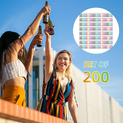 200 Pack Colorful Metal Bottle Opener Keychains, Tiny Opener Party Favor (200Pcs) - Image 7
