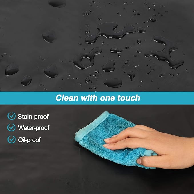 Gotega Waterproof Rubber Vinyl Apron Adjustable Dishwasher Apron - Apron for Women Men Heavy Duty Work Apron - Image 3