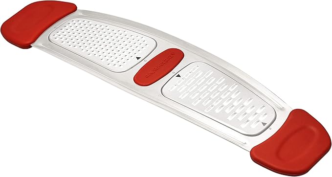 Rachael Ray Multi Stainless Steel Grater, Red Small - Image 5