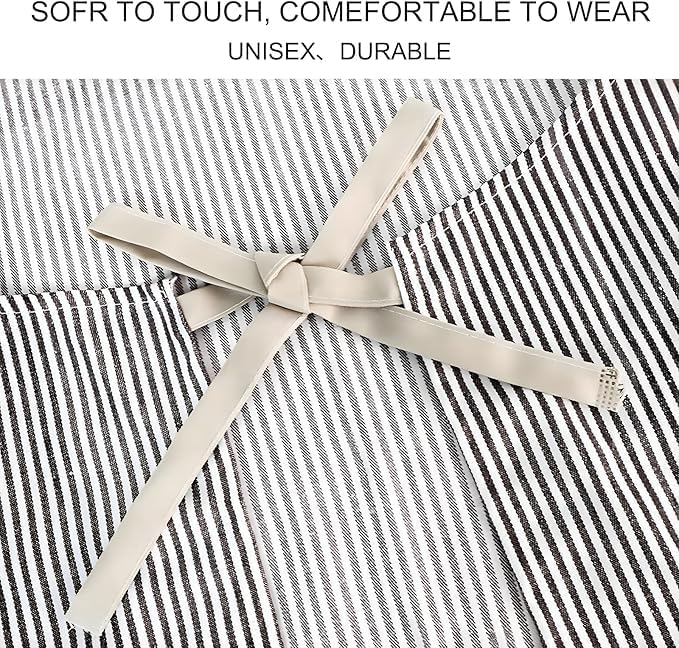 Serrenf 2 Pack Apron, Cooking Kitchen Aprons, Adjustable Bib Apron with 2 Pockets for Men Women Chef Apron - Image 7