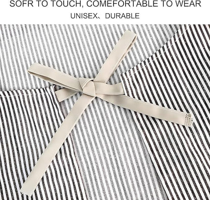 Serrenf 2 Pack Apron, Cooking Kitchen Aprons, Adjustable Bib Apron with 2 Pockets for Men Women Chef Apron - Image 7