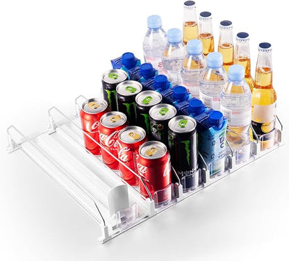 Coanto Drink Organizer for Fridge, Soda Can Dispenser for Refrigerator, Automatic Self-Pushing Fridge Drink Dispenser Holds up to 30 Cans, 6 Row - Image 7