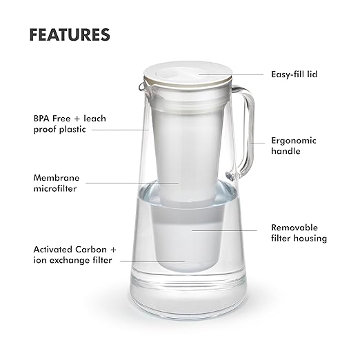 LifeStraw Home – Water Filter Pitcher, 10-Cup, Wisteria, BPA Free Designed for Everyday Protection Against Bacteria, parasites, microplastics, Lead, Mercury, PFAS and a Variety of Chemicals - Image 3
