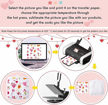 Patelai 20 Pieces Blank Sublimation Oven Mitts Set Include Blank Sublimation Heat Resistance Oven Gloves and Pot Holders for DIY Kitchen Dining Room Accessories