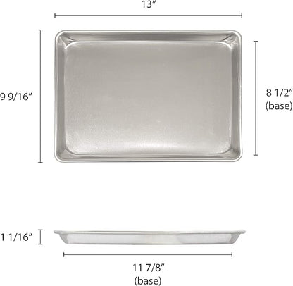 Excellante 9 1/2" X 13" Quarter Size Aluminum Sheet Pan, Comes In Each