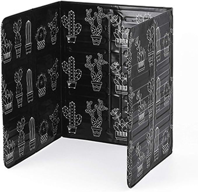 3 Sided Splatter Guard, Aluminum Grease Splatter Screen for Stove Top Foldable Oil Barrier Proof Splash for Kitchen Restaurant Use (Black)