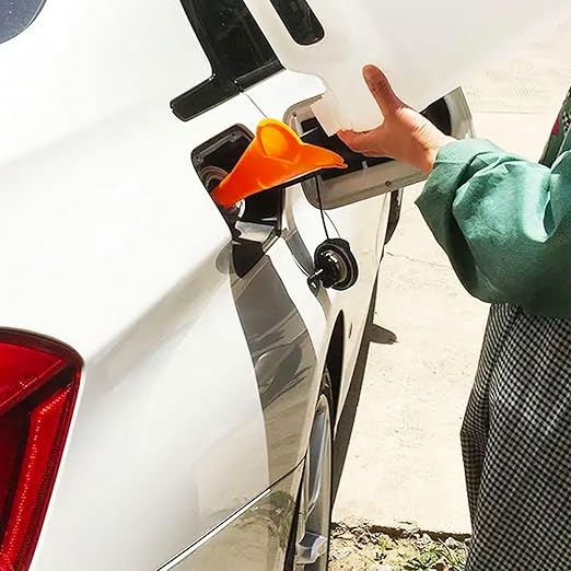 Oil Funnel for Automotive Use, Plastic Oil Change Funnels Set Large Flexible Fuel Funnel with Long Hose and Filter Bendable Wide Mouth for Car Motorcycle Boat Bottle Water Gasoline (7PCS)