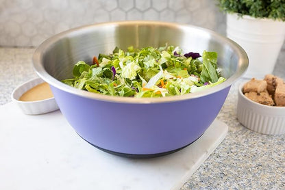 Fox Run Stainless Steel Mixing Bowl, Purple, 6.25 Quart - Image 4