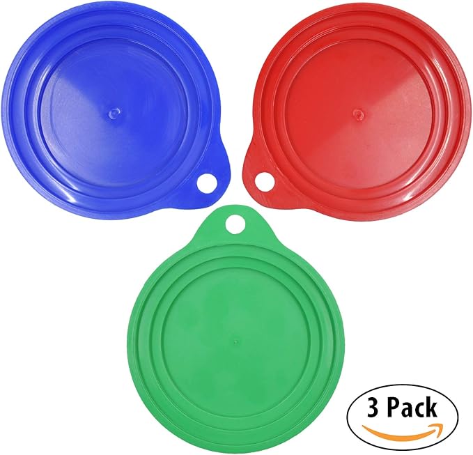 Keep Your Dog and Cat Food Fresh - Pet Food Can Cover Lids - Made in USA, Sold by Vets - Fits Small, Medium and Large Cans - BPA-Free