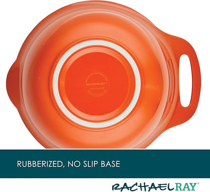 Rachael Ray Pantryware Mixing Bowl Measuring Cup and Utensil Set, 10 Piece, Orange - Image 4
