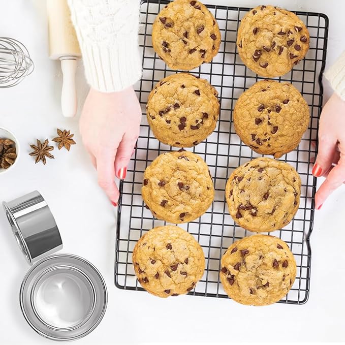 ALLTOP Circle Biscuit Cutter Set –Stainless Steel Baking Supplies for Effortless Round Cookie Shaping, Pastry & Fondant Tool Creation–Precise Cut Kitchen Utensil for Sandwich, Scone, Donut -3PC Round - Image 5