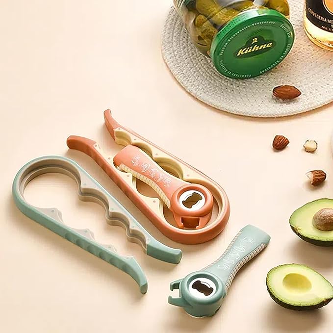 Bottle Opener for Arthritic Hand,Jar Opener for Old People, Children, Women, Those with Weak Hands,Multifunctional Kitchen Gadgets (A-Orange) - Image 5
