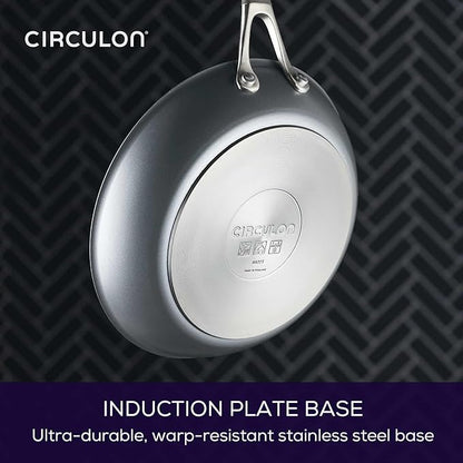 Circulon A1 Series with ScratchDefense Nonstick Induction Frying Pan, 10-Inch, Fry Pan, Graphite - Image 6