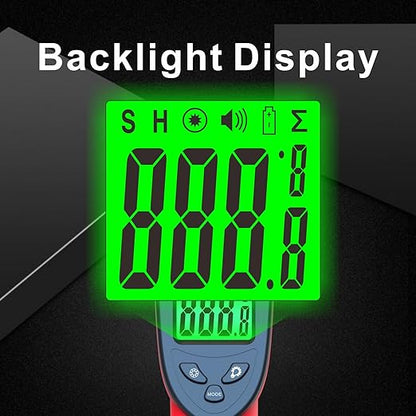 DEASOMIYE Infrared Thermometer Gun, -58℉～1022℉ Laser Thermometer Temperature Gun, Non Contact IR Temp Gun with Adjustable Emissivity for Cooking,BBQ,Fridge,Grill,Pizza Oven,HVAC,Engine(Not for Human)