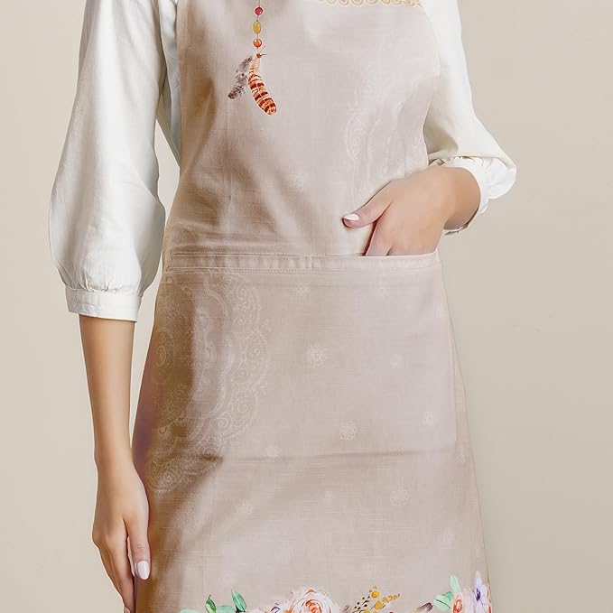 Maison d' Hermine 100% Cotton Apron for women with Pocket Kitchen Chef Apron for Men Cooking Mothers Day Gifts - Image 8