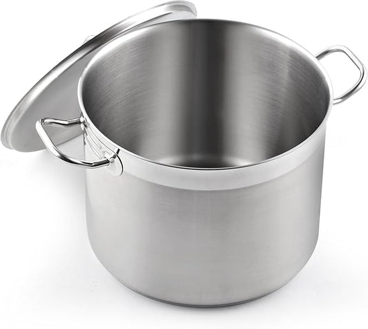 Cooks Standard Stockpots Stainless Steel, 20 Quart Professional Grade Stock Pot with Lid, Silver by CooksStandard