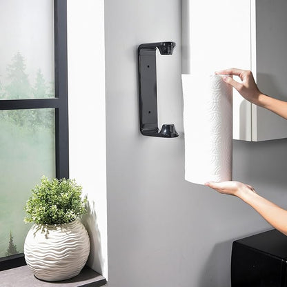simpletome Paper Towel Holder ONE Hand Tear Adaptive Tension Arm Adjustable Length 9.4-11inch/24-28cm (Black) - Image 7