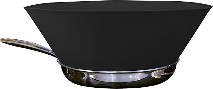 Frywall 10 (Medium) - Black - Splatter Guard, as Seen on Shark Tank by Frywall