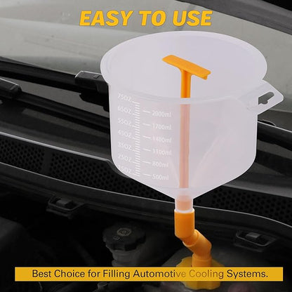 ELEAD No-Spill Coolant Funnel Kit - 19-Piece Radiator Funnel burping kit, coolant Bleeder kit, Extra Funnels and Adapters for Universal Vehicle - Image 8