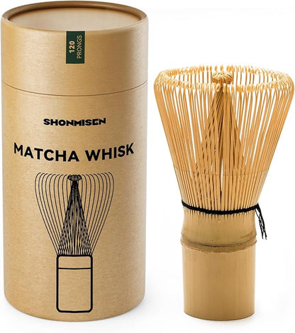 Bamboo Matcha Whisk 80/100/120 Prong, Traditional Japanese Chasen Matcha Stirrer -Authentic Japanese Bamboo Whisk For Matcha Tea (120prongs) by Unknown
