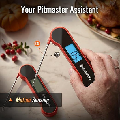 0.5 Sec Instant Read Meat Thermometer Digital with ±0.5℉ Precision, Food Thermometer for Cooking Kitchen Gadgets, Oven Grill Candy BBQ Essentials Accessories, Gifts for Him Dad Men Birthday, Red - Image 5