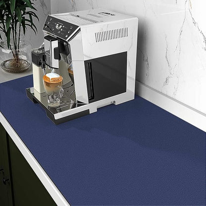 WISELIFE Dish Drying Mat Super Absorbent Drying Mat Large Dish Drying Mats for Kitchen Counter Easy Clean Dish Mat Kitchen Drying Mat18"x 32" Classic Blue - Image 2