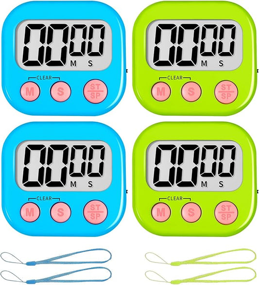 ZILLEEN Classroom Timer for Kids Teachers 4 Pack Digital Timers by ZILLEEN
