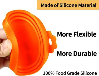 Lydia's Deal 4 Pack Universal Pet Food Can Covers, Silicone Lids for Dog and Cat Cans, Fit Most Standard Sizes (Multicolor)