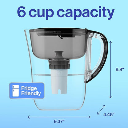 Brita Small 6 Cup Water Filter Pitcher, 1 BritaPlus Filter, Metro, Clear (Package May Vary) - Image 11