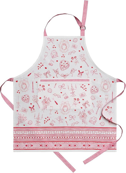 Maison d' Hermine 100% Cotton Apron for women with Pocket Kitchen Chef Apron for Men Cooking Mothers Day Gifts by MaisondHermine
