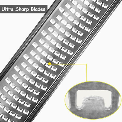 VOVOLY Lemon Zester, Cheese Grater, Parmesan Cheese, Ginger, Garlic, Nutmeg, Chocolate, Citrus, Lime Zester & Grater, Kitchen Tool with Razor-Sharp Stainless Steel Blade - Image 3