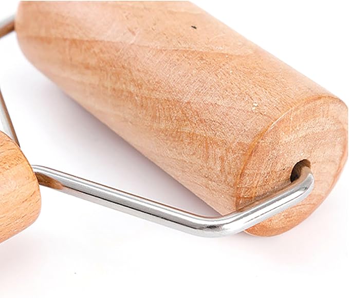 Roller Rolling Pin, 4 Inch Wood Rolling Pin for Kneading the Dough of Baking Bread, Pizza, Cookie, Noodles (M) - Image 5