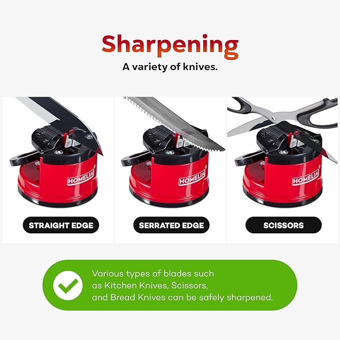 Knife Sharpeners for Kitchen Knives - with suction cup - Mini Pocket Knife Sharpening Kit - Afilador De Cuchillos - Small Tools - Image 4